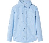 Camisa Infantil Azul Claro 104