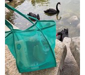 Protable Mesh Bag Large Capacity Reusable Storage Bags Swimming Beach Bag Women Makeup Organizer Shopping Handbag