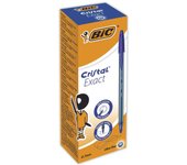 BIC Cristal Exact Azul Bolígrafo Ultrafino 20 pieza(s)