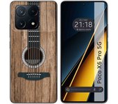 Funda Silicona para Xiaomi Poco X6 Pro 5G diseño Madera 11 Dibujos