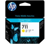 HP 711 Amarillo Cartucho de Tinta Original 29 Ml - Resultados Precisos y Vivos - Para Impresora HP