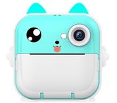 Cámara de impresión instantánea para niños - 1080P HD, 48MP, Tarjeta 32G, Bluetooth, Free aplicación, 5 Rollos de papel de impresión, GIFT para niños y niños-Cámara Rosa para niños de 3 a 12 años