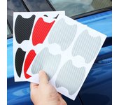 Carbon Fiber Texture Car Door Handle Scratch Protective Sticker for Peugeot 206 208 308 307 207 3008 407 508 408 Hatch SW CC RCZ