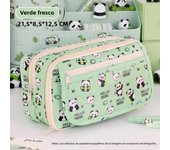 Kawaii Pencil Case Large Capacity Female Student Panda High Value Pencil Case Junior High School Girl School Supplies
