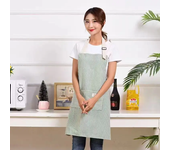 Kitchen Apron Fashionable Linen Striped Aprons For Restaurant Work Chef Waiter Adjustable Size Household Kitchen Cleaning Apron