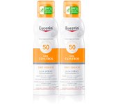 EUCERIN SUN DUPLO SPRAY OIL CONTROL DRYTOUCH FPS50 2 x 200 ML