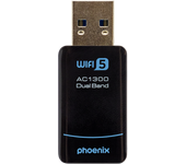 Phoenix nano adaptador usb receptor red inalámbrico 1300mbps dual band