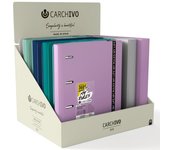 CARCHIVO Exp 10 carpeblock 360 foam my rules a4+ anillas 35mm con recambio cuad.5x5 con greca 5 colores y cierre de goma
