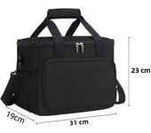 15L Picnic Bag Thermal Insulated Lunch Bag Box Handbag Wine Beer Cooler Crossbody Shoulder Bag Camping Food Container
