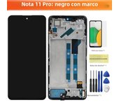 Super AMOLED For Xiaomi Redmi Note 11 Pro 5G LCD Display Touch Screen Digitizer Assembly Replacement 21091116I, 2201116SG LCD