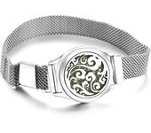 28mm High Quality Multiple Patterns Aromatherapy Bracelet Stainless Steel Essential Oil Diffuser Watch Wristband Bangles Jewelry