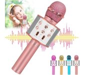 Micrófono de karaoke para niñas: 2025 juguetes para niñas de 3, 4, 5, 6, 7, 8, 9 y 10 años. Ideas para regalos de cumpleaños y Navidad.