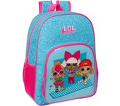 SAFTA - MOCHILA ADAPT.CARRO LOL SURPRISE! "DIVAS" - Mochila con Asas Ajustables y Espalda Ergonomica - Mochila con Compartimientos con Cremallera - Mochila Diseño Único y Licencia Oficial By LOL SURPRISE! "DIVAS"