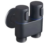Zinc Alloy Angle Valve Wall Mount Toilet Bidet Sprayer Set One In Two Out Water Cleaning Sprayer for Bathroom Toilet Accessories