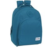 SAFTA  BLACKFIT8 EGEO Mochila Adaptable a Carro Portamochilas con Bolsillos laterales portabotellas - Mochila Diseño Único y Licencia Oficial con dos compartimentos grandes - Mochila Hombreras y espalda ergonómicas y acolchadas - Mochila