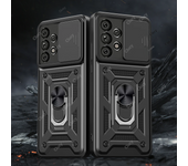For Samsung Galaxy A55 A35 A25 A15 Camera Shockproof Armor Case For Galaxy A31 A73 A21S Car Magnetic Holder Ring Protect Cover