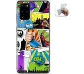 Tumundosmartphone Funda Gel Tpu para Samsung Galaxy S20+ Plus diseño Comic Dibujos