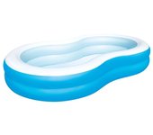 Bestway Piscina Hinchable 2 Camaras Gran Lago 262x157x46 cm +3 Años Jardin 54117