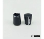 16Pcs Silicone Table Chair Leg Tips Caps Black/Transparent Non-slip Floor Protector Furniture Bottom Reduce Noise End Covers