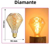 2PCS/Lot Retro Edison LED Light Bulb E14 E27 Vintage LED Bulb 220V 4W C35 A60 T45 ST64 G80 G95 G125 Led Lighting Edison Lamp