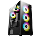 Caja ordenador gaming keep out xc - 210 glass atx argb cristal templado negro