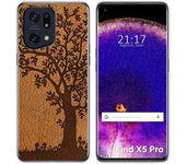 Funda Silicona para Oppo Find X5 Pro 5G diseño Cuero 03 Dibujos
