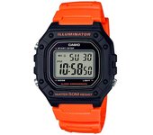 Casio Youth W-218h-4b2avdf Reloj De Pulsera Digital Para Hombre Color Naranja
