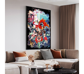 Tengen Toppa Gurren-Lagann Movie Sticky Posters Vintage Room Home Bar Cafe Decor Vintage Decorative Painting