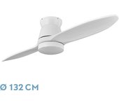 Ventilador de Techo FABRILAMP Nordic 24W Blanco 2 Aspas 132d 3000k-4500k-6000k