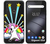Funda Silicona Transparente para Gigaset GS4 diseño Unicornio Dibujos
