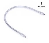 LED M4 Black Silver Microphone Positioning Hose Two External Teeth M4 Flexible Snake Tube