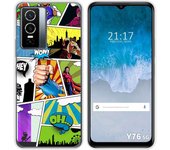 Funda Silicona para Vivo Y76 5G diseño Comic Dibujos