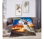 Double Bed Blankets and Classic Movie Back To The Future Picnic Blanket Bedspreads and Coverlets Throw Blankets & Throws Cobija
