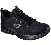 Zapatillas marca Skechers modelo 12615Bbk para mujer en color negro