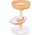 Rascador para Gatos con Poste de Sisal Madera Natural de Salsa