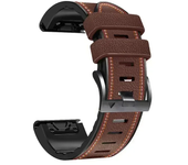 QuickFit 26 22mm Leather Silicone Watch Strap For Epix Gen 2 Smartwatch Band For Garmin Fenix 6X 6 7X 7 Pro 5X 5 Plus Bracelets