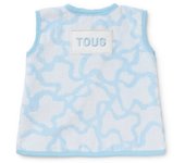 Babero Camiseta Tous Baby Abrochado en Espalda Kaos Azul Celeste RUS-09-67