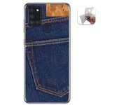 Tumundosmartphone Funda Gel Tpu para Samsung Galaxy A21s diseño Vaquero Dibujos