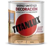 TITAN Barniz sintético decoración mate incoloro 750 ml - TITAN - 25752 Barniz sintético Accesorios Pintura Barniz Pintura