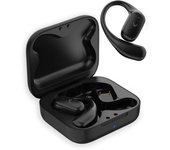 Auriculares inalámbricos KSIX Cosmos, Open Ear, Autonomía 6+18h, Control táctil, Llamadas, Asistentes de voz, Negro