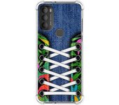 Funda Silicona Antigolpes para Motorola Moto G71 5G diseño Zapatillas 13 Dibujos