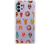 Funda compatible con Samsung Galaxy A32 5G - Patron mascaras africanas