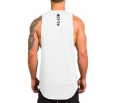 Verde Muscleguys - Ropa de Gimnasio de Algodón para Hombre - Camiseta Sin Mangas de Neumáticos para Bodybuilding - Chaleco Muscular - Camiseta de Entrenamiento