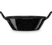 Briebe Levante Paellera Honda Inducción 65cm Acero Esmaltado, Cazuela 50 L, Vitrocerámica, Fuego, Gas, Horno, , Negro