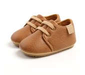 KIDSUN Toddler Baby Shoes Boys Girls Ankle Sneakers Soft Anti-Slip Sole PU Leather Moccasins Infant Newborn Prewalker First