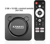 KANAVI Smart TV Box Android13 Google Voice Assistant Amlogic S905W2 Support 4K Video HDR10+ 2.4G+5.8G Wifi Bluetooth Chromecast