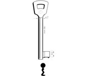 Llave en Bruto SILCA 9NFHL- Llave en Blanco- Llave Zamak- Llave de Tubo- para Patent Tipo NEMEF