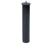 Juego 4 Patas Canapé PT26 Ø50x275mm Sin Rueda, Negro 96406 Micel