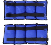 Pesas Para Tobillos y Muñecas ajustables de 1-4kg, Lastres Doble Correa Ajustables, pesas con velcro para Fitness, Ejercicio, Gym,Pesas, Gimnasio, Tobillera, Muñequera.
