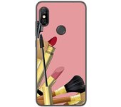 Tumundosmartphone Funda Gel Tpu para Xiaomi Redmi Note 6 Pro Diseño Brochas Dibujos